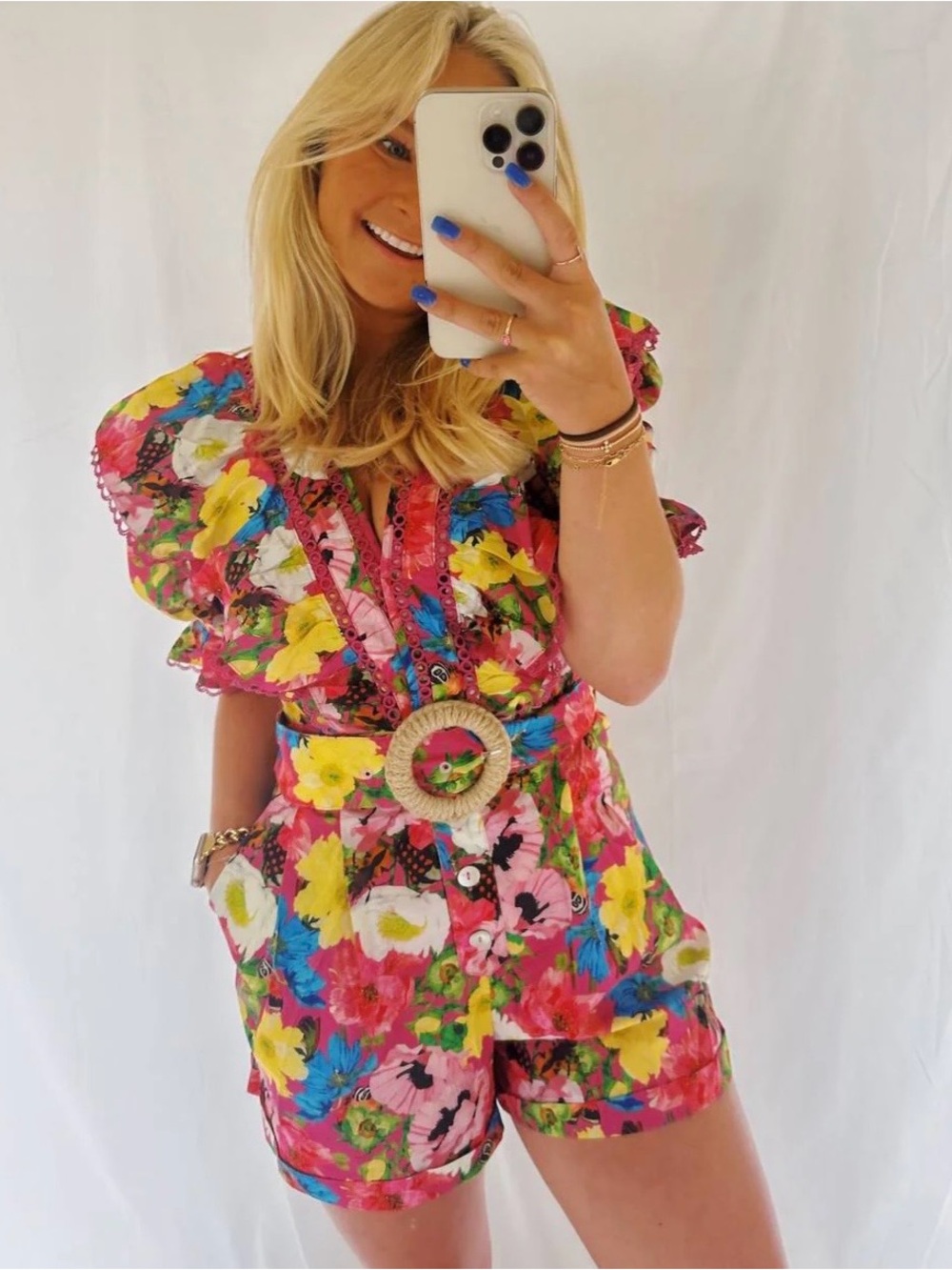 Fate By Lfd - Women's All Things Colorful Florals Romper